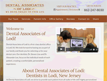 Tablet Screenshot of dentalassociatesoflodi.com